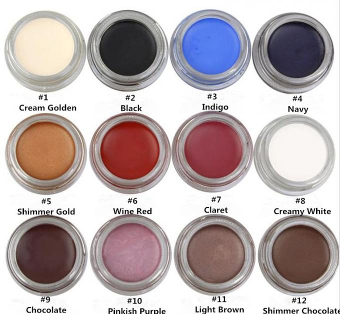 Гель карандаша для глаз доказательства Смудге яркого блеска макияжа 12 цветов органический вы имеете бренд продолжительный
