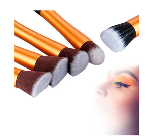 Китай Популярная косметическая ручка металла набора щетки макияжа с материалами волос волокна завод